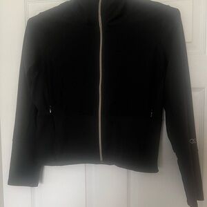 Calia Quilted Black Full Zip Jacket | Small